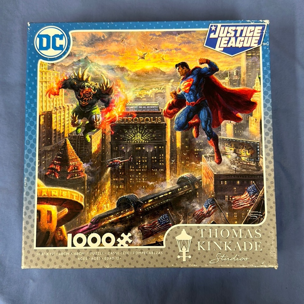 Ceaco puzzle 1000 pieces Thomas Kinkade Justice League